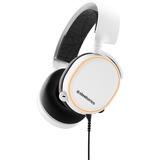 SteelSeries Arctis 5 Cuffia Padiglione auricolare Connettore 3.5 mm Nero, Bianco, Cuffia da gioco bianco, Cuffia, Padiglione auricolare, Giocare, Nero, Bianco, Stereofonico, 3 m