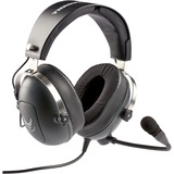 Thrustmaster T.Flight U.S. Air Force Edition Cuffia Padiglione auricolare Nero grigio/metallo, Cuffia, Padiglione auricolare, Giocare, Nero, Stereofonico, Manopola