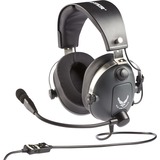 Thrustmaster T.Flight U.S. Air Force Edition Cuffia Padiglione auricolare Nero grigio/metallo, Cuffia, Padiglione auricolare, Giocare, Nero, Stereofonico, Manopola