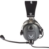 Thrustmaster T.Flight U.S. Air Force Edition Cuffia Padiglione auricolare Nero grigio/metallo, Cuffia, Padiglione auricolare, Giocare, Nero, Stereofonico, Manopola