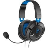 Turtle Beach Recon 50P Cuffie Gaming - PS5, PS4, Xbox Series X o S, Xbox One e PC, Cuffia da gioco Nero/Blu, PS4, Xbox Series X o S, Xbox One e PC, Cablato, Gaming, 20 - 20000 Hz, Auricolare, Nero, Blu