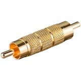 goobay 11596 adattatore per inversione del genere dei cavi RCA Ottone oro, RCA, RCA, Ottone