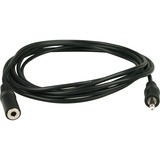 goobay 7000937 cavo audio 3 m 3.5mm Nero, Cavo di prolunga Nero, 3.5mm, Maschio, 3.5mm, Maschio, 3 m, Nero