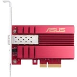 ASUS XG-C100F Interno Fibra 10000 Mbit/s Interno, Cablato, PCI Express, Fibra, 10000 Mbit/s, Rosso