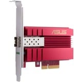 ASUS XG-C100F Interno Fibra 10000 Mbit/s, Scheda di rete Interno, Cablato, PCI Express, Fibra, 10000 Mbit/s, Rosso