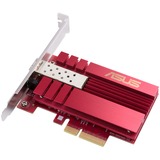 ASUS XG-C100F Interno Fibra 10000 Mbit/s, Scheda di rete Interno, Cablato, PCI Express, Fibra, 10000 Mbit/s, Rosso