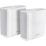 ASUS ZenWiFi AC (CT8) router wireless Gigabit Ethernet Banda tripla (2.4 GHz/5 GHz/5 GHz) 4G Bianco bianco, Wi-Fi 5 (802.11ac), Banda tripla (2.4 GHz/5 GHz/5 GHz), Collegamento ethernet LAN, 4G, Bianco, Router da tavolo