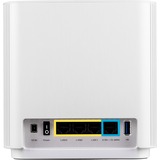 ASUS ZenWiFi AX (XT8) router wireless Gigabit Ethernet Banda tripla (2.4 GHz/5 GHz/5 GHz) 4G Bianco bianco, Wi-Fi 6 (802.11ax), Banda tripla (2.4 GHz/5 GHz/5 GHz), Collegamento ethernet LAN, 4G, Bianco, Router da tavolo