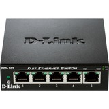 D-Link DES-105 Non gestito L2 Nero, Interruttore Nero, Non gestito, L2, Full duplex