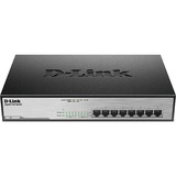 D-Link DGS-1008MP switch di rete Non gestito Gigabit Ethernet (10/100/1000) Supporto Power over Ethernet (PoE) 1U Nero Non gestito, Gigabit Ethernet (10/100/1000), Full duplex, Supporto Power over Ethernet (PoE), Montaggio rack, 1U