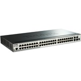 D-Link DGS-1510-52X switch di rete Gestito L3 Gigabit Ethernet (10/100/1000) 1U Nero, Interruttore Gestito, L3, Gigabit Ethernet (10/100/1000), Full duplex, Montaggio rack, 1U