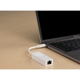 D-Link DUB-E130 scheda di rete e adattatore Ethernet 1000 Mbit/s Cablato, USB tipo-C, Ethernet, 1000 Mbit/s, Bianco