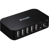 D-Link DUB-H7 USB 2.0 Type-B 480 Mbit/s Nero argento/grigio, USB 2.0 Type-B, USB 2.0, 480 Mbit/s, Nero, FCC, CE, C-Tick, VCCI, IC, RoHS, 5 V