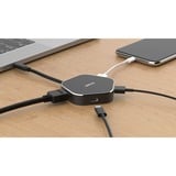 D-Link DUB-M420 replicatore di porte e docking station per laptop Cablato Thunderbolt 3 Alluminio, Nero, Hub USB Nero/Argento, Cablato, Thunderbolt 3, 60 W, Alluminio, Nero, 5 Gbit/s, 4096 x 2160 Pixel