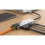 D-Link DUB-M520 replicatore di porte e docking station per laptop Cablato Thunderbolt 3 Alluminio, Hub USB argento, Cablato, Thunderbolt 3, 60 W, 10,100,1000 Mbit/s, IEEE 802.3, IEEE 802.3ab, IEEE 802.3az, IEEE 802.3u, IEEE 802.3x, Alluminio