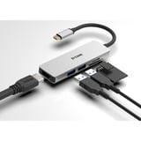 D-Link DUB-M530 replicatore di porte e docking station per laptop Cablato USB 3.2 Gen 1 (3.1 Gen 1) Type-C Alluminio, Hub USB argento, Cablato, USB 3.2 Gen 1 (3.1 Gen 1) Type-C, Alluminio, MicroSD (TransFlash), SD, SDHC, SDXC, 5 Gbit/s, 4K Ultra HD
