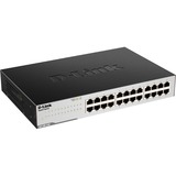 D-Link GO-SW-24G Non gestito L2 Gigabit Ethernet (10/100/1000) 1U Nero Nero, Non gestito, L2, Gigabit Ethernet (10/100/1000), Full duplex, Montaggio rack, 1U