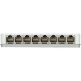 D-Link GO-SW-8G/E switch di rete Non gestito Gigabit Ethernet (10/100/1000) Bianco bianco/grigio, Non gestito, Gigabit Ethernet (10/100/1000), Full duplex
