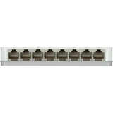 D-Link GO-SW-8G/E switch di rete Non gestito Gigabit Ethernet (10/100/1000) Bianco bianco/grigio, Non gestito, Gigabit Ethernet (10/100/1000), Full duplex