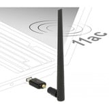 DeLOCK 12535 scheda di rete e adattatore RF Wireless, Antenna Nero, Wireless, USB, RF Wireless, Wi-Fi 5 (802.11ac), Nero