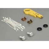 DeLOCK 43316 pezzo di pannello 0.5U, Patch Panel Nero, RJ-45, LSA, Nero, Metallo, Montaggio a rack, 0.5U, 482,6 mm