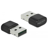 DeLOCK 61000 scheda di rete e adattatore WLAN 433 Mbit/s, Adattatore Bluetooth Con cavo e senza cavo, USB, WLAN, 433 Mbit/s, Nero