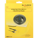 DeLOCK 62869 hub di interfaccia USB 3.2 Gen 1 (3.1 Gen 1) Type-A 5000 Mbit/s Nero USB 3.2 Gen 1 (3.1 Gen 1) Type-A, USB 3.2 Gen 1 (3.1 Gen 1) Type-A, 5000 Mbit/s, Nero, 0,95 m, USB