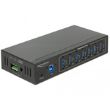 DeLOCK 63311 hub di interfaccia USB 3.2 Gen 1 (3.1 Gen 1) Type-B 5000 Mbit/s Nero, Hub USB Nero, USB 3.2 Gen 1 (3.1 Gen 1) Type-B, USB 3.2 Gen 1 (3.1 Gen 1) Type-A, 5000 Mbit/s, Nero, Metallo, dC