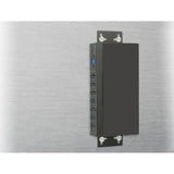 DeLOCK 63311 hub di interfaccia USB 3.2 Gen 1 (3.1 Gen 1) Type-B 5000 Mbit/s Nero, Hub USB Nero, USB 3.2 Gen 1 (3.1 Gen 1) Type-B, USB 3.2 Gen 1 (3.1 Gen 1) Type-A, 5000 Mbit/s, Nero, Metallo, dC