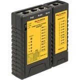 DeLOCK 86107 tester per cavo di rete Nero, Giallo, Tester per cavi Nero/Giallo, 9 V, 96 x 104 x 27 mm