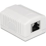 DeLOCK 86196 presa energia RJ-45 Bianco, Scatola di giunzione bianco, RJ-45, Bianco, TIA-568A/B, 39 mm, 54 mm, 29,5 mm