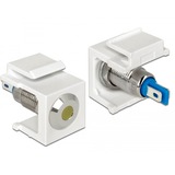 DeLOCK 86436 cavo di collegamento Keystone LED Blu, Acciaio inossidabile, Bianco, Giallo bianco, Keystone LED, Blu, Acciaio inossidabile, Bianco, Giallo, 6 DC, 3 A, 16,3 mm, 27,3 mm