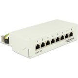 DeLOCK 87289 pezzo di pannello, Patch Panel grigio, Cat6a, Grigio, 160,3 mm, 44,2 mm, 108 mm, Scatola