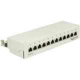 DeLOCK 87292 pezzo di pannello, Patch Panel grigio, RJ-45, LSA, Grigio, Metallo, Montaggio a muro, 218 mm, 44,2 mm
