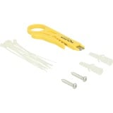 DeLOCK 87292 pezzo di pannello, Patch Panel grigio, RJ-45, LSA, Grigio, Metallo, Montaggio a muro, 218 mm, 44,2 mm