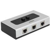DeLOCK 87673 hub di interfaccia 1000 Mbit/s Nero, Grigio, Interruttore grigio/Nero, RJ-45, 1000 Mbit/s, Nero, Grigio, Plastica, 68 mm, 112 mm