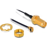 DeLOCK 88379 connettore coassiale R-SMA 1 pezzo(i), Adattatore R-SMA, I-PEX, RP-SMA, Maschio/Femmina, 1 pezzo(i)