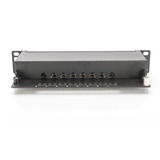 Digitus Cavo patch CAT 6, classe E Patch, schermato Nero, classe E Patch, schermato, RJ-45, Nero, Montaggio a rack, 1U, UL, 180 mm