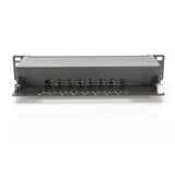 Digitus Cavo patch CAT 6, classe E Patch, schermato Nero, classe E Patch, schermato, RJ-45, Nero, Montaggio a rack, 1U, UL, 180 mm