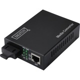 Digitus Convertitore Media Gigabit Ethernet , RJ45 / SC Nero, RJ45 / SC, 1000 Mbit/s, 1000Base-T, IEEE 802.3, IEEE 802.3u, IEEE 802.3z, Gigabit Ethernet, Full, Half, SC
