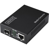 Digitus Convertitore Media Gigabit Ethernet , RJ45 / SFP Nero, RJ45 / SFP, 1000 Mbit/s, IEEE 802.3, IEEE 802.3u, IEEE 802.3z, Gigabit Ethernet, 10,100,1000 Mbit/s, Full, Half, SFP