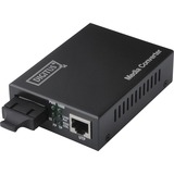 Digitus Convertitore di media Fast Ethernet , RJ45 / SC Nero, RJ45 / SC, 100Base-TX, 100Base-FX, IEEE 802.3, IEEE 802.3u, Fast Ethernet, 10,100 Mbit/s, Full, Half