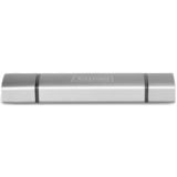 Digitus Dual Card Reader Hub USB-C™ / USB 3.0, OTG, Lettore di schede grigio, OTG, MicroSD (TransFlash), SD, Alluminio, 5000 Mbit/s, Alluminio, CE, USB 3.2 Gen 1 (3.1 Gen 1) Type-A/Type-C