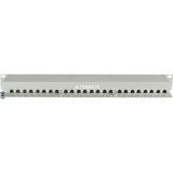 Digitus Pannello Patch Classe E, CAT 6 grigio chiaro, CAT 6, RJ-45, Cat6, Grigio, Montaggio a rack, 1U, LSA, Vendita al dettaglio