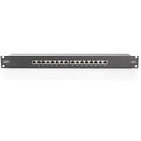 Digitus Pannello Patch Classe E, CAT 6, Patch Panel Nero, CAT 6, IEEE 802.3af, IEEE 802.3at, RJ-45, Oro, 26/22, 30 N, Nero