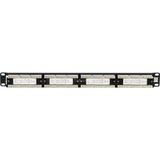 Digitus Pannello patch CAT 5e, Patch Panel Nero, RJ-45, Cat5e, Nero, 515 mm, 60 mm, 654 g, Vendita al dettaglio