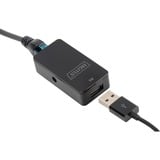 Digitus Prolunga USB, USB 2.0, Hub USB Nero, USB 2.0, 200 mm, 105 mm, 220 mm, 37 mm, 5 - 45 °C, 0 - 45 °C