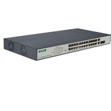 Digitus Switch Fast Ethernet PoE a 24 porte, Interruttore Nero, Non gestito, Fast Ethernet (10/100), Supporto Power over Ethernet (PoE), Montaggio rack, 1U