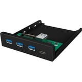 ICY BOX IB-HUB1418-i3 USB 3.2 Gen 1 (3.1 Gen 1) Type-A 5000 Mbit/s Nero Nero, USB 3.2 Gen 1 (3.1 Gen 1) Type-A, USB 3.2 Gen 1 (3.1 Gen 1) Type-A, USB 3.2 Gen 1 (3.1 Gen 1) Type-C, 5000 Mbit/s, Nero, Metallo, Cina