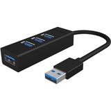 ICY BOX IB-HUB1419-U3 USB 3.2 Gen 1 (3.1 Gen 1) Type-A 5000 Mbit/s Nero Nero, USB 3.2 Gen 1 (3.1 Gen 1) Type-A, USB 3.2 Gen 1 (3.1 Gen 1) Type-A, 5000 Mbit/s, Nero, Alluminio, Potenza